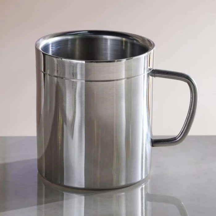 Ayra Double Wall Stainless Steel Mug 443Ml -Chrome