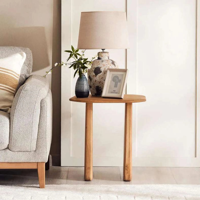 Azariah End Table Oak Wood - Natural