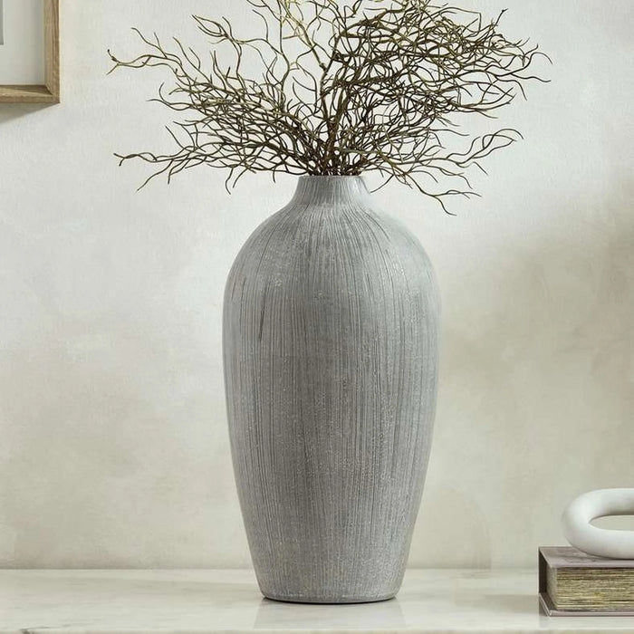 Azul Ceramic Amphora Vase 21X21X40Cm - Blue