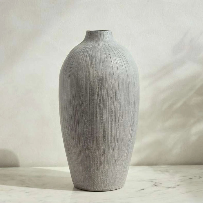 Azul Ceramic Amphora Vase 21X21X40Cm - Blue