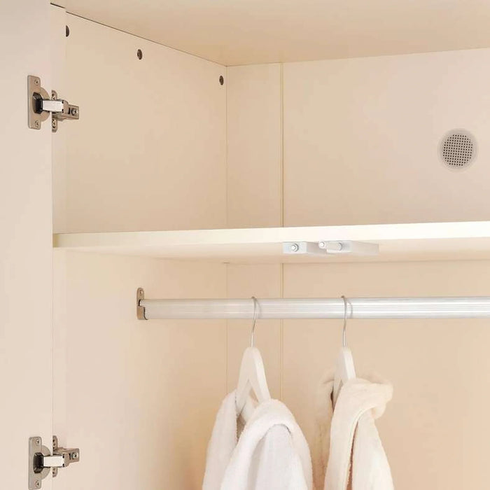 Azulite 6 Door Wardrobe With Mirror - Beige
