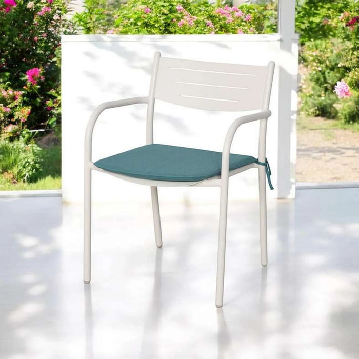 Azuro Outdoor Steel Chair - White