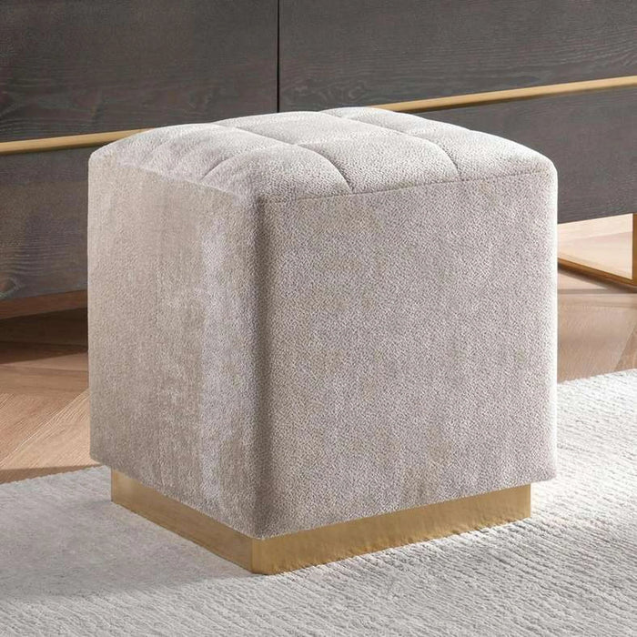 Baclone Dressing Stool Upholstered- Beige