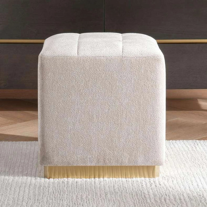 Baclone Dressing Stool Upholstered- Beige