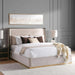 Baclone King Bed 180X200 Cm Upholstered - Beige & Brown Pan Home