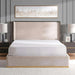 Baclone King Bed 180X200 Cm Upholstered - Beige & Brown Pan Home