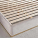 Baclone King Bed 180X200 Cm Upholstered - Beige & Brown Pan Home