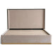 Baclone King Bed 180X200 Cm Upholstered - Beige & Brown Pan Home