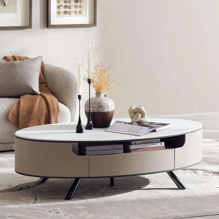 Bahama Coffee Table Marble - White Beige
