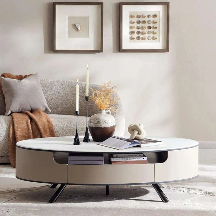 Bahama Coffee Table Marble - White Beige