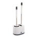 Bailey 3-Piece Toilet Brush With Holder Set - White Pan Home