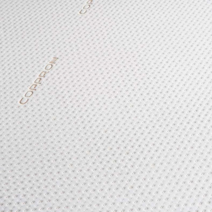 Balance Copper Infused Memory Foam Mattress Topper 90X200X4Cm-White Pan Home