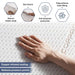 Balance Copper Infused Memory Foam Mattress Topper 90X200X4Cm-White Pan Home