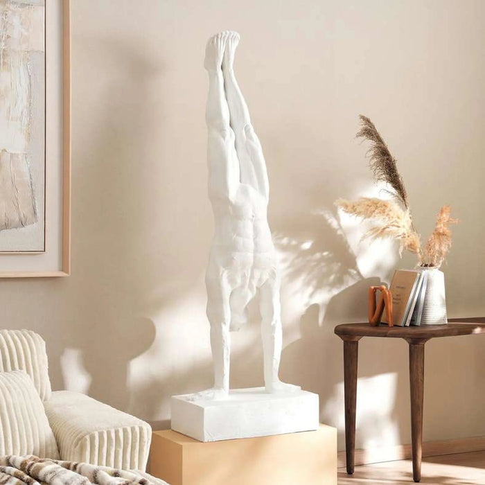 Balance Tall Sculpture 60X30X180 Cm - White Pan Home