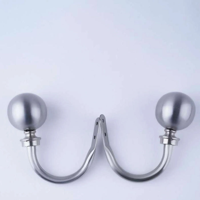 Ball 2-Piece Tieback-Satin Silver