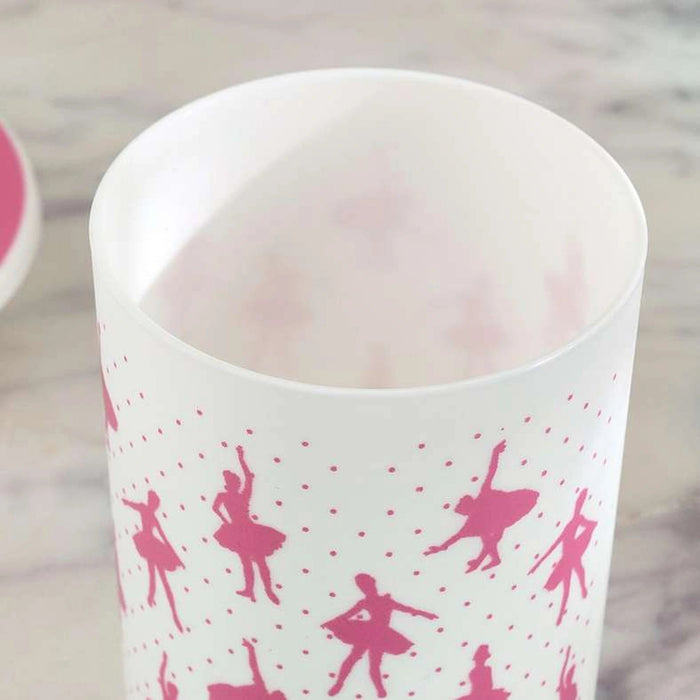 Ballerina Bath Accessories 3Pc Set-Pink Pan Home