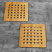 Bamboo S/2 Square Trivets Natural Pan Home