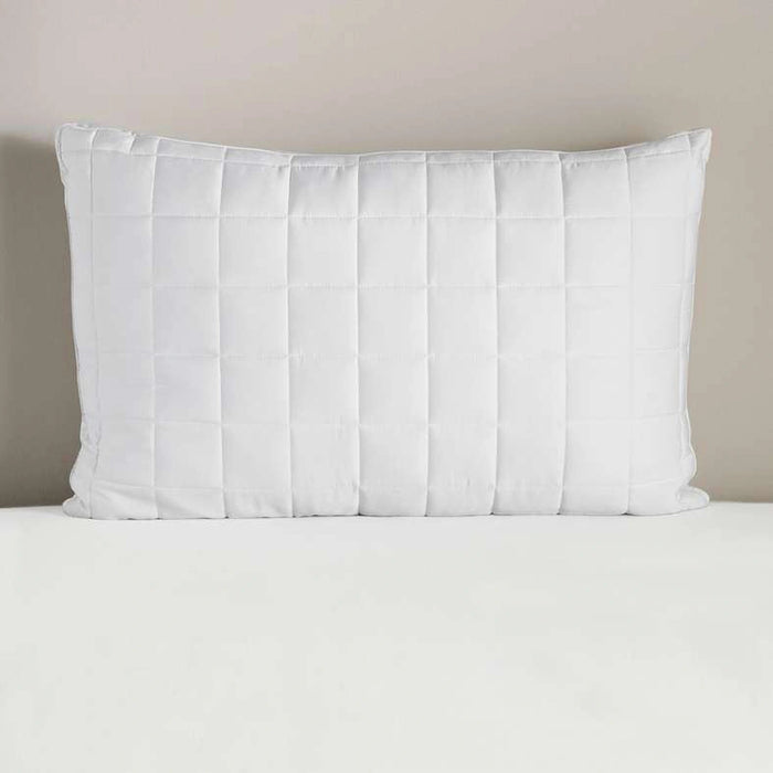 Bamboo Quilted Pillow With Gusset - White Pan Home
