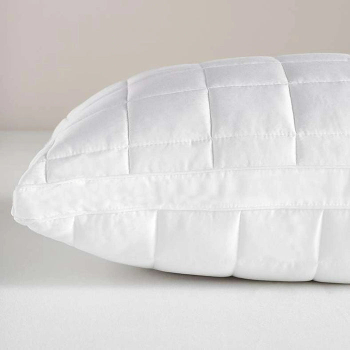 Bamboo Quilted Pillow With Gusset - White Pan Home