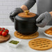 Bamboo S/2 Round Trivets Natural Pan Home