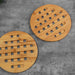 Bamboo S/2 Round Trivets Natural Pan Home