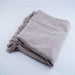 Barcela Solid Throw With Fringes - Ivory Pan Home