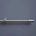 Barrel 19/16Mm Single Curtain Rod Extendable -Satin Silver Pan Home