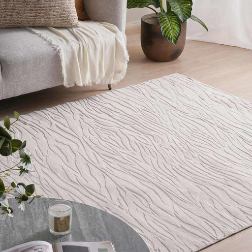 Barren Soft Touch Fur Rug 160X230Cm - Ivory Pan Home