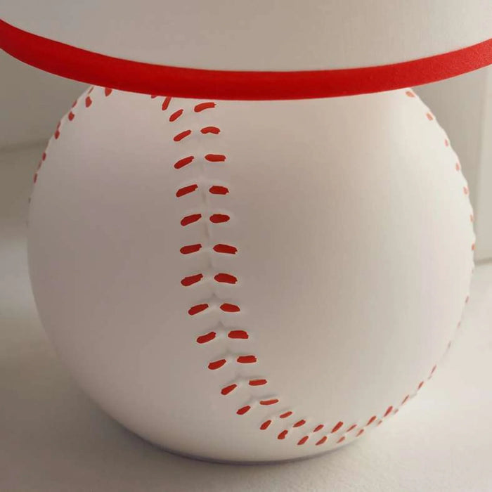 Baseball E14 Ceramic Table Lamp Dia 16X27.5Cm - White