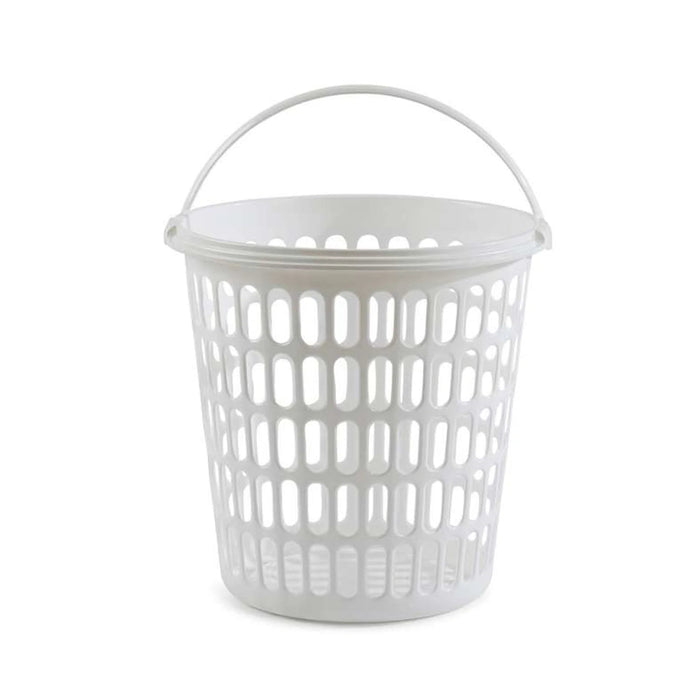 Basic Laundry Basket With Handle 10.50X38Cm - White Pan Home