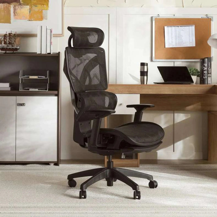 Batik Office High Back Chair Mesh - Black Pan Home