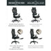 Batik Office High Back Chair Mesh - Black Pan Home