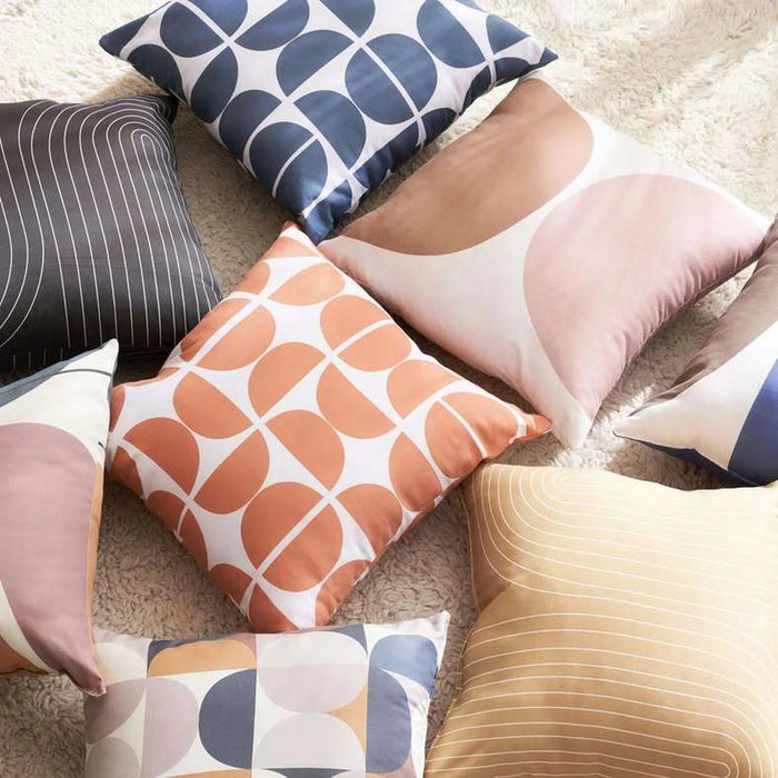 Bauhaus Printed Filled Cushion 45X45 Cm-Blue Pan Home