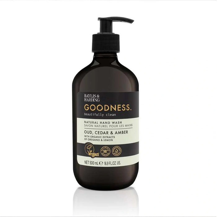 Baylis And Harding Oud, Cedar And Amber Hand Wash 500Ml - Black Pan Home