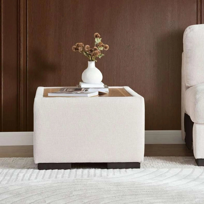 Beact Ottoman -Beige Pan Home