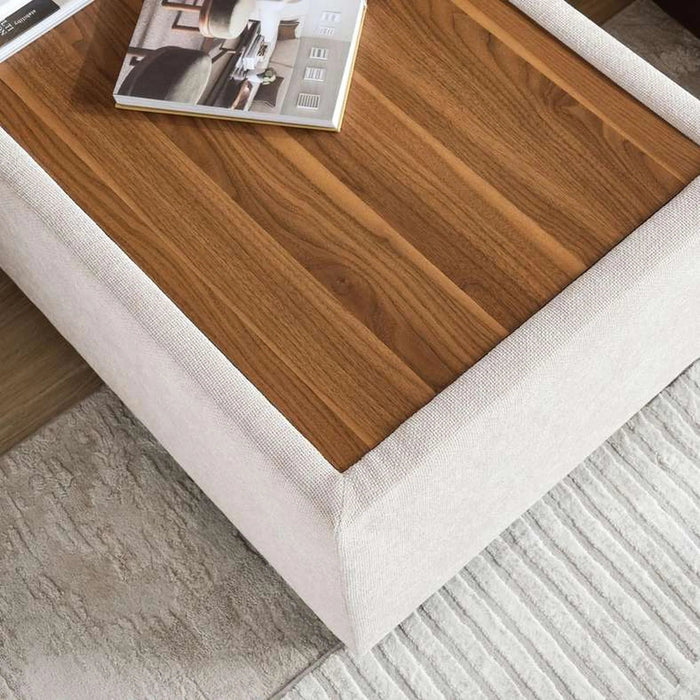 Beact Ottoman -Beige Pan Home