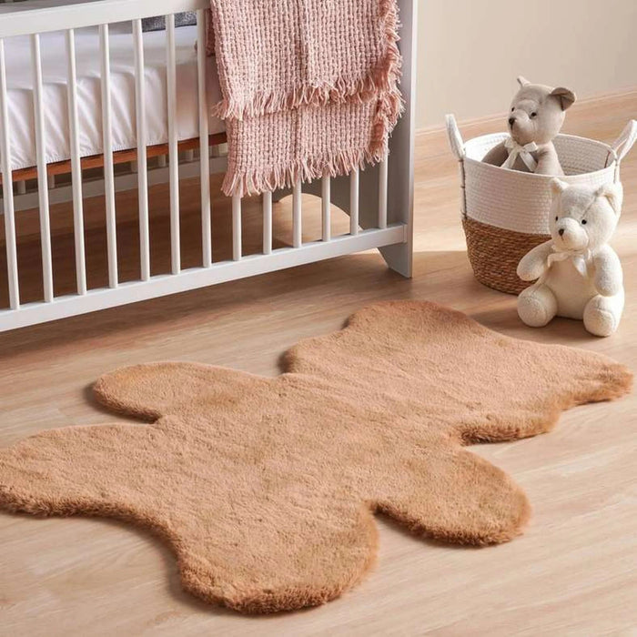 Bear Faux Fur Rug 65X80Cm - Brown Pan Home