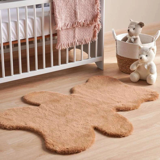 Bear Faux Fur Rug 98X120Cm - Brown Pan Home