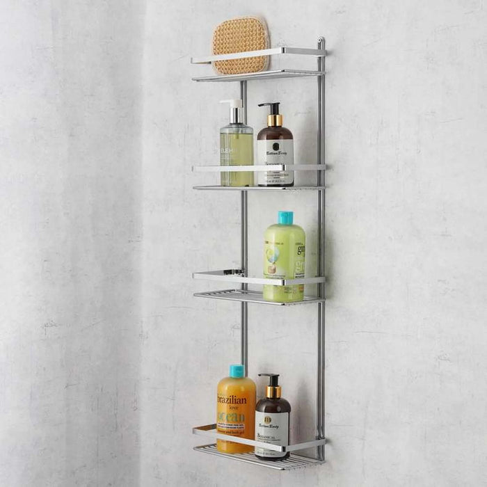 Beatrix 4-Tier Shower Caddy 25X11X76Cm - Chrome Pan Home
