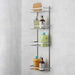 Beatrix 4-Tier Shower Caddy 25X11X76Cm - Chrome Pan Home