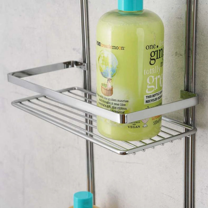 Beatrix 4-Tier Shower Caddy 25X11X76Cm - Chrome Pan Home