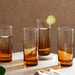 Beatriz 4-Piece Highball Glass Set 340Ml -Amber Pan Home