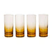 Beatriz 4-Piece Highball Glass Set 340Ml -Amber Pan Home