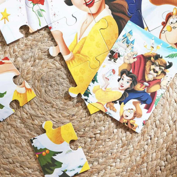 Beauty And Beast  Book And 30 Piece Jigsaw Puzzle 27.5X19X4.5Cm - Multi Pan Home