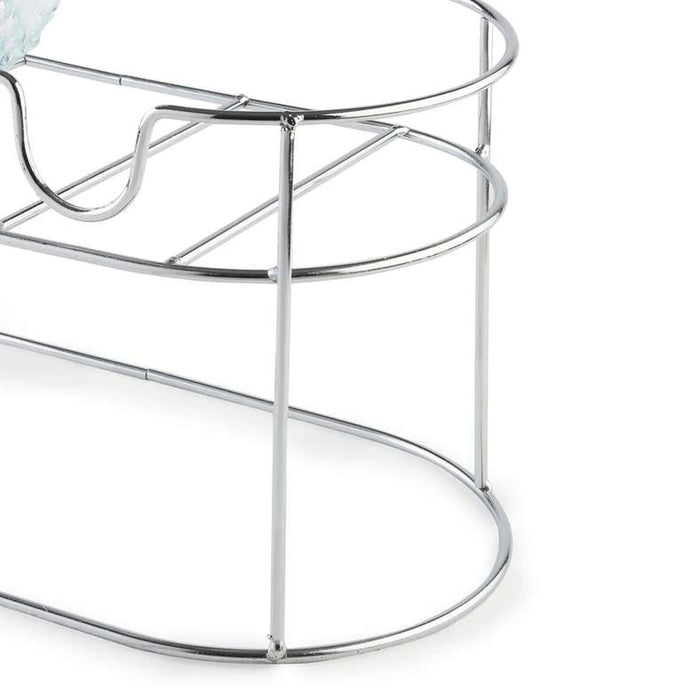 Beck 8-Piece Drink Dispenser Set With Metal Stand 4L - Clear Pan Home