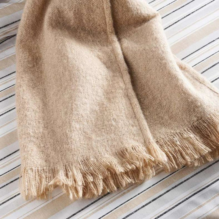 Beige Stripes 7-Piece Comforter Biab Set 233Cm X 243Cm - Beige