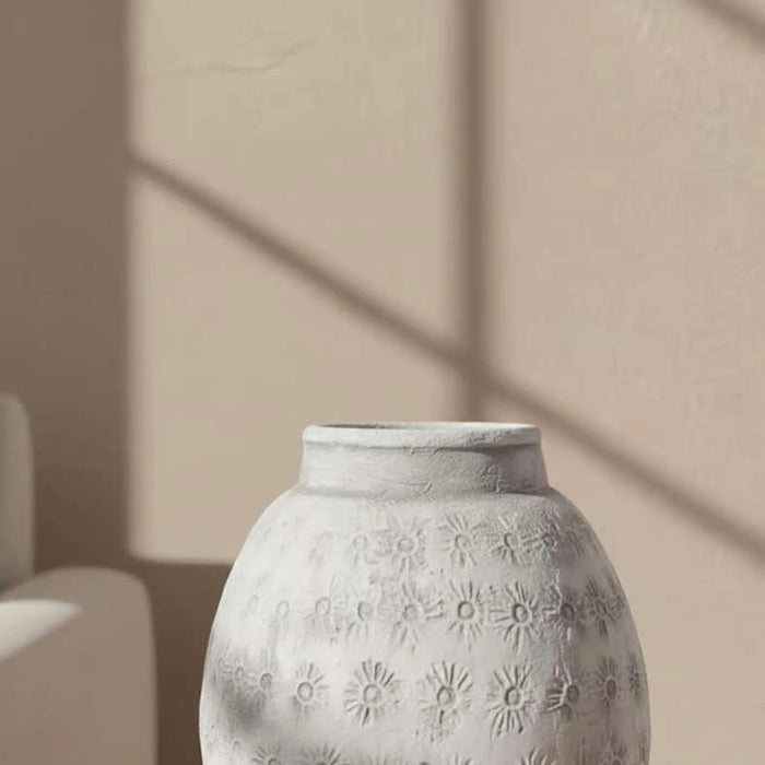 Belda Cement Vase 21X21X30Cm - Grey