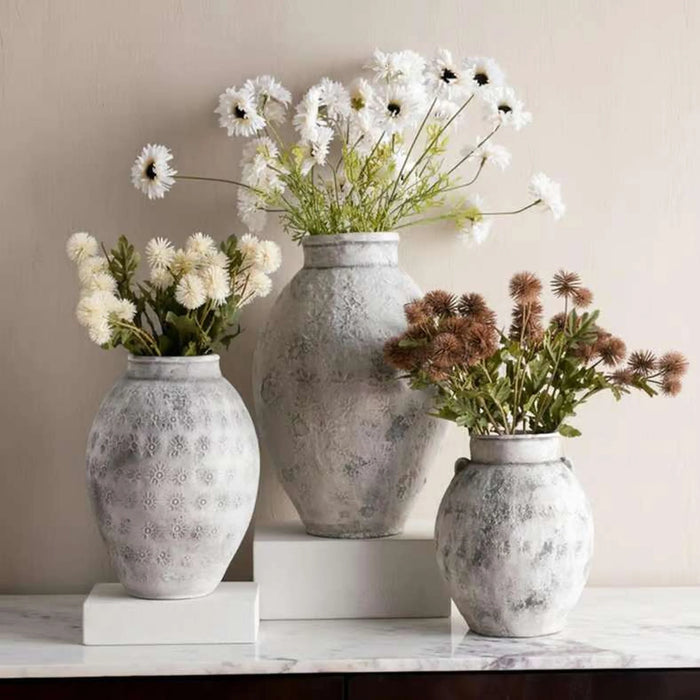 Belda Cement Vase 21X21X30Cm - Grey