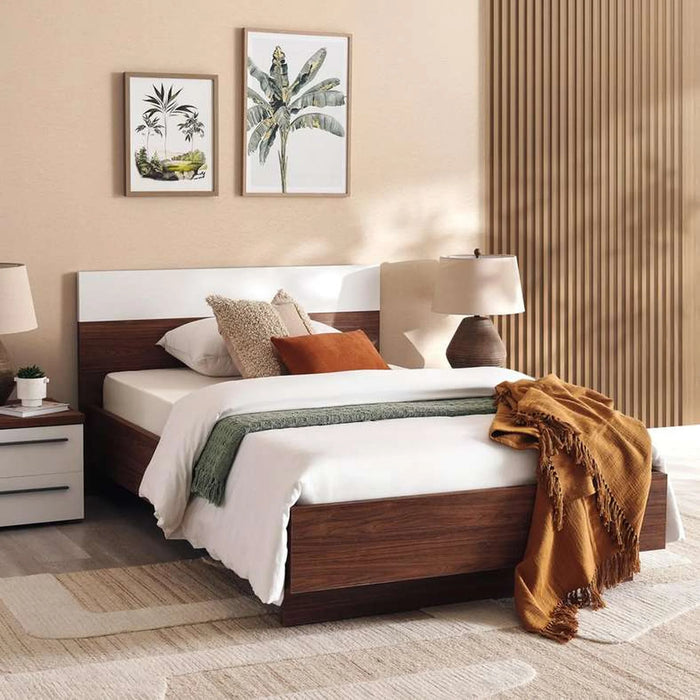Belfast Single Bed 120X200 Cm - Walnut