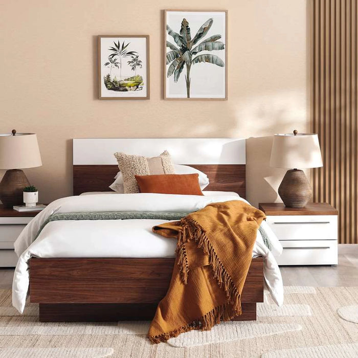 Belfast Single Bed 120X200 Cm - Walnut
